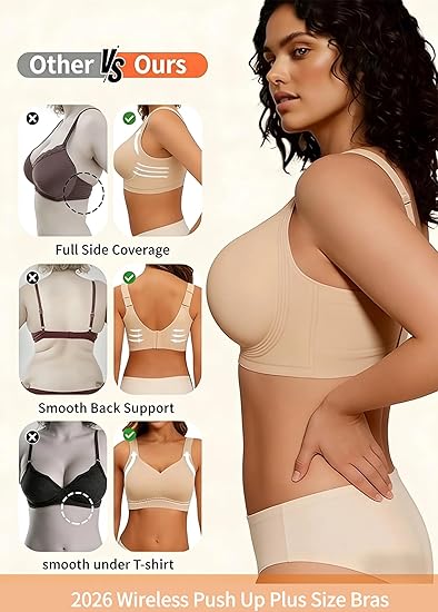 🔥Jelly Seamless Wireless Bra – No Underwire, Full Coverage & All-Day Comfort