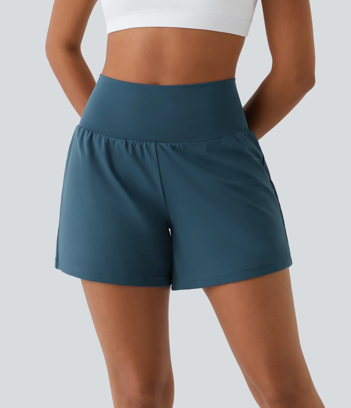 Airy Super High Waisted 2-in-1 Cool Touch Yoga Shorts