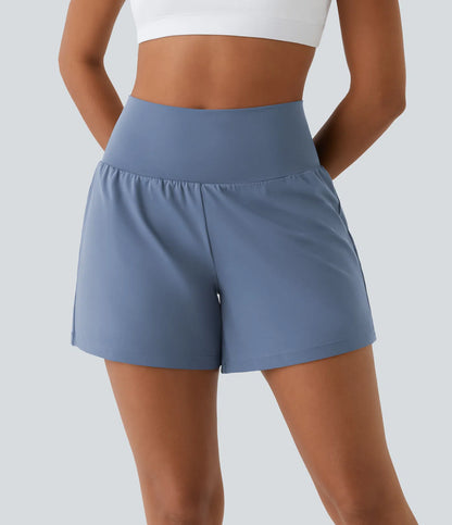 Airy Super High Waisted 2-in-1 Cool Touch Yoga Shorts