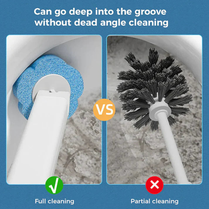 🚽🚽Disposable Toilet Brush Set -with Built-In Cleaner & 60Refills