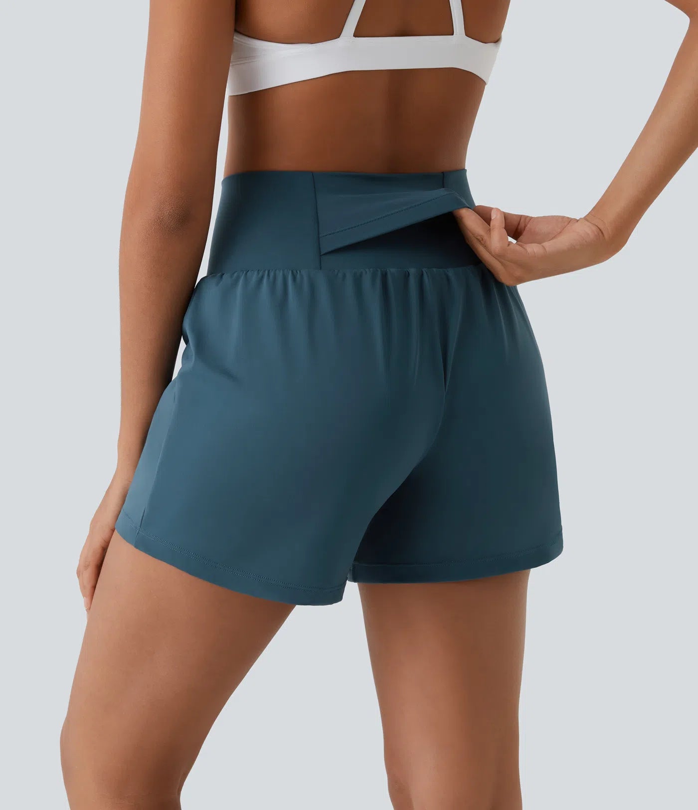 Airy Super High Waisted 2-in-1 Cool Touch Yoga Shorts