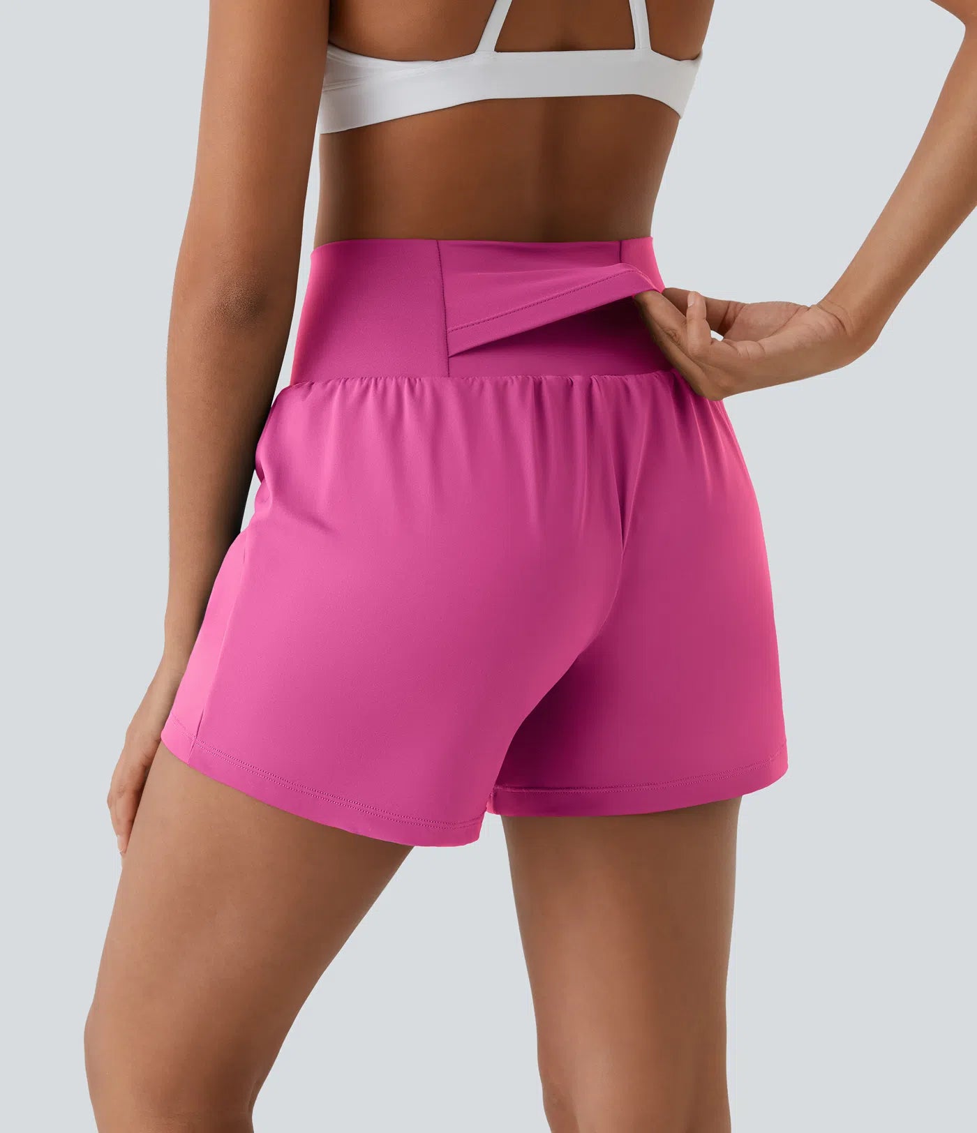 Airy Super High Waisted 2-in-1 Cool Touch Yoga Shorts