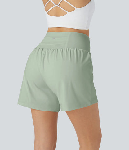 Airy Super High Waisted 2-in-1 Cool Touch Yoga Shorts