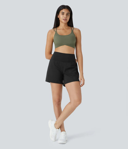 Airy Super High Waisted 2-in-1 Cool Touch Yoga Shorts