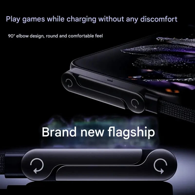 ⏰BLACK FRIDAY SALE🎁240W Super Fast Charging 2-in-1 Charging Cable & Phone Stand