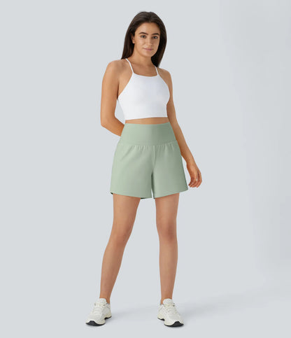 Airy Super High Waisted 2-in-1 Cool Touch Yoga Shorts