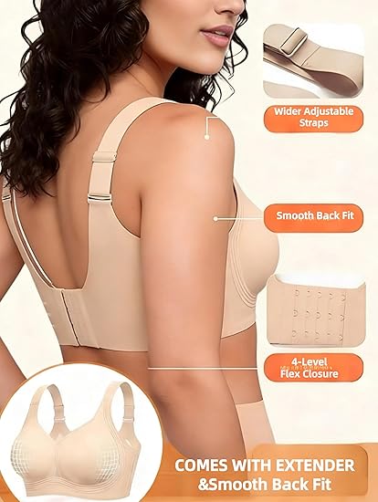 🔥Jelly Seamless Wireless Bra – No Underwire, Full Coverage & All-Day Comfort