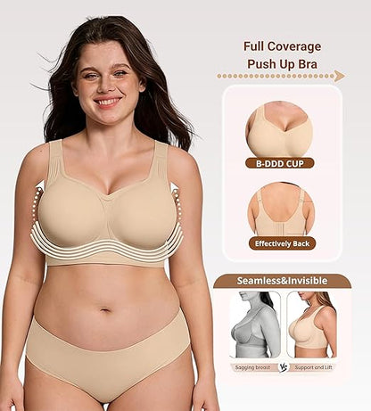 🔥Jelly Seamless Wireless Bra – No Underwire, Full Coverage & All-Day Comfort