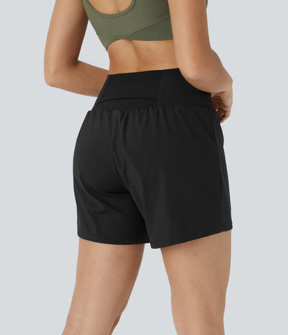 Airy Super High Waisted 2-in-1 Cool Touch Yoga Shorts