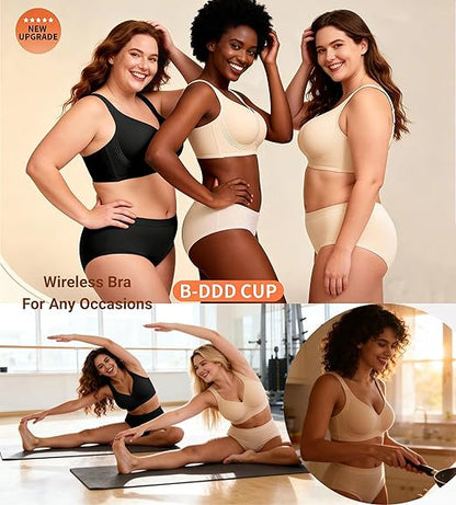 🔥Jelly Seamless Wireless Bra – No Underwire, Full Coverage & All-Day Comfort