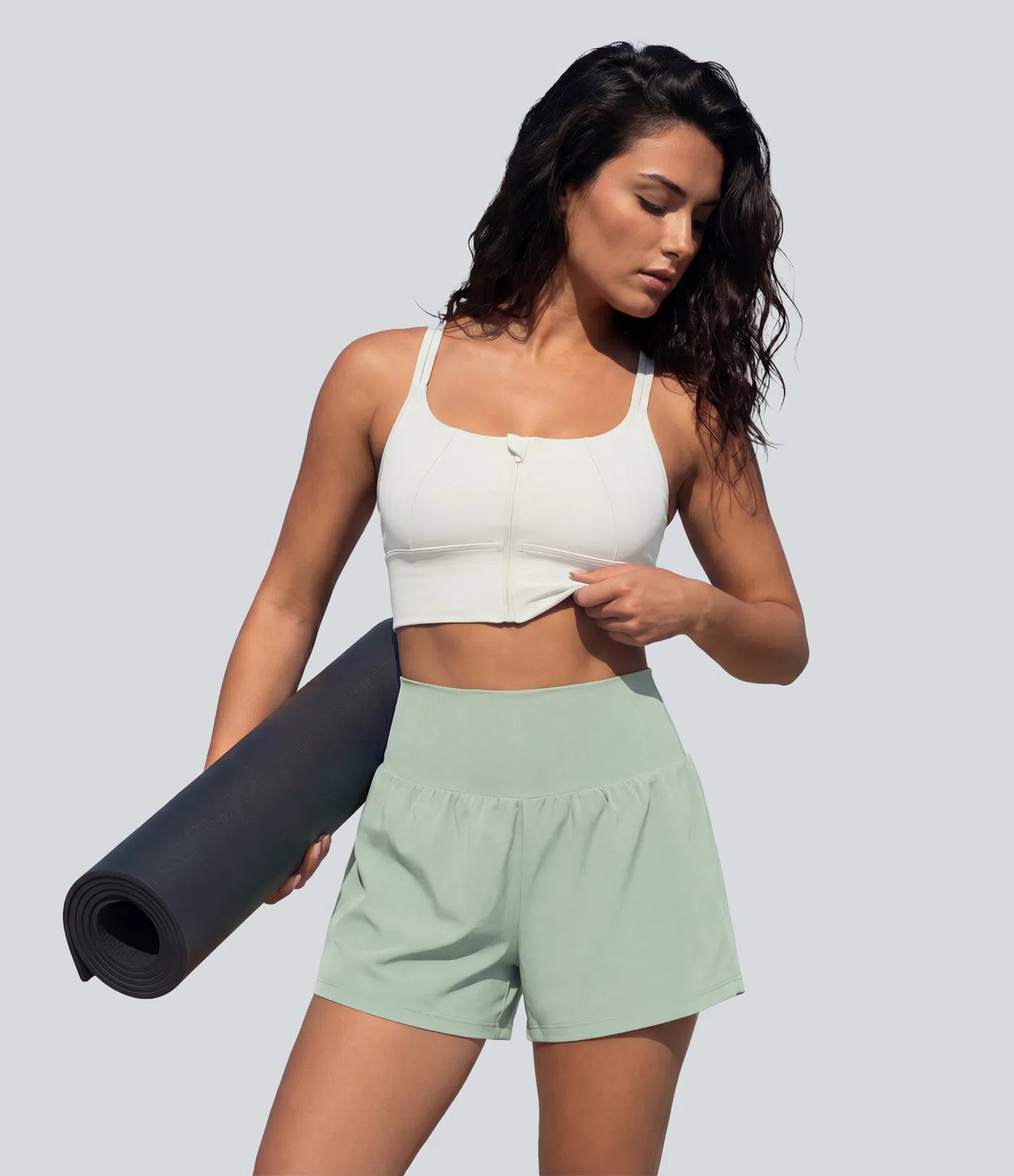 Airy Super High Waisted 2-in-1 Cool Touch Yoga Shorts