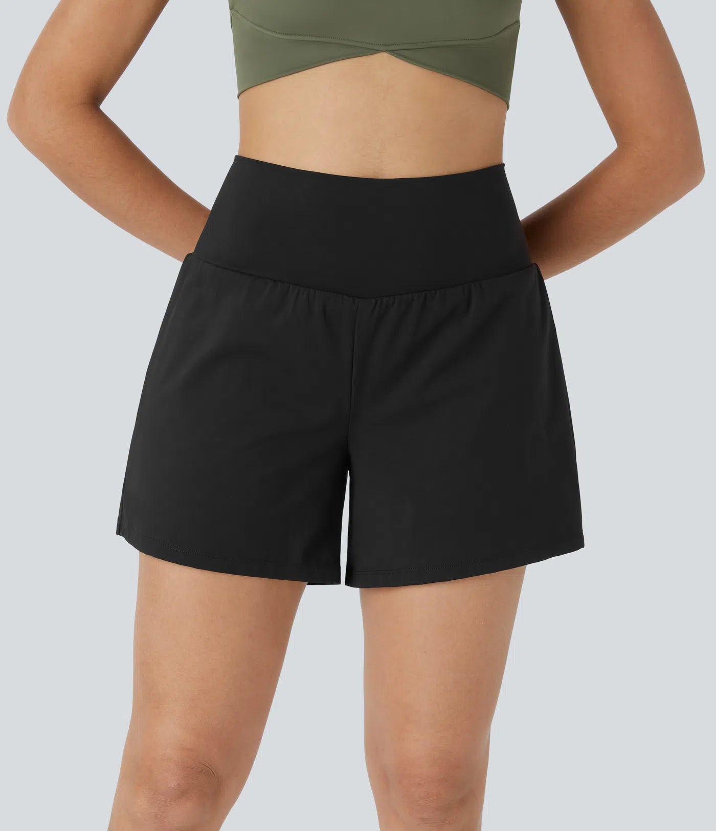 Airy Super High Waisted 2-in-1 Cool Touch Yoga Shorts