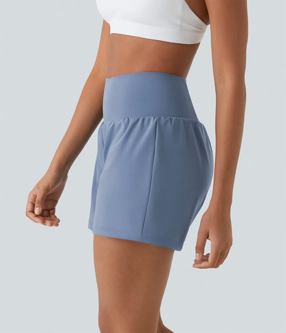 Airy Super High Waisted 2-in-1 Cool Touch Yoga Shorts