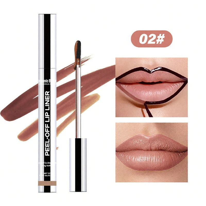 sacheu Lip STAY-N 3-PACK Lip Liner STAY-NPeel-Off Liners for Smudge-Proof All-Day WearVegan Cruelty-Free with Hyaluronic Acid &Squalane