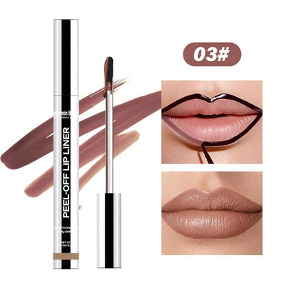 sacheu Lip STAY-N 3-PACK Lip Liner STAY-NPeel-Off Liners for Smudge-Proof All-Day WearVegan Cruelty-Free with Hyaluronic Acid &Squalane