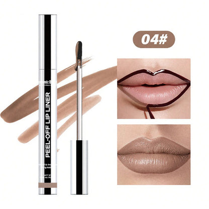 sacheu Lip STAY-N 3-PACK Lip Liner STAY-NPeel-Off Liners for Smudge-Proof All-Day WearVegan Cruelty-Free with Hyaluronic Acid &Squalane
