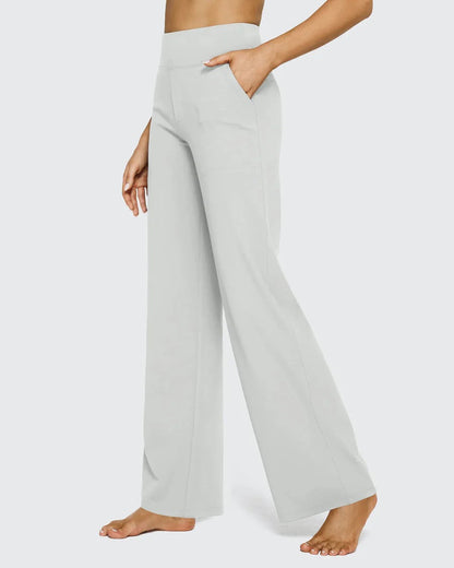 High-Waist Weite Hose — Office Fit，Butt-Lifting