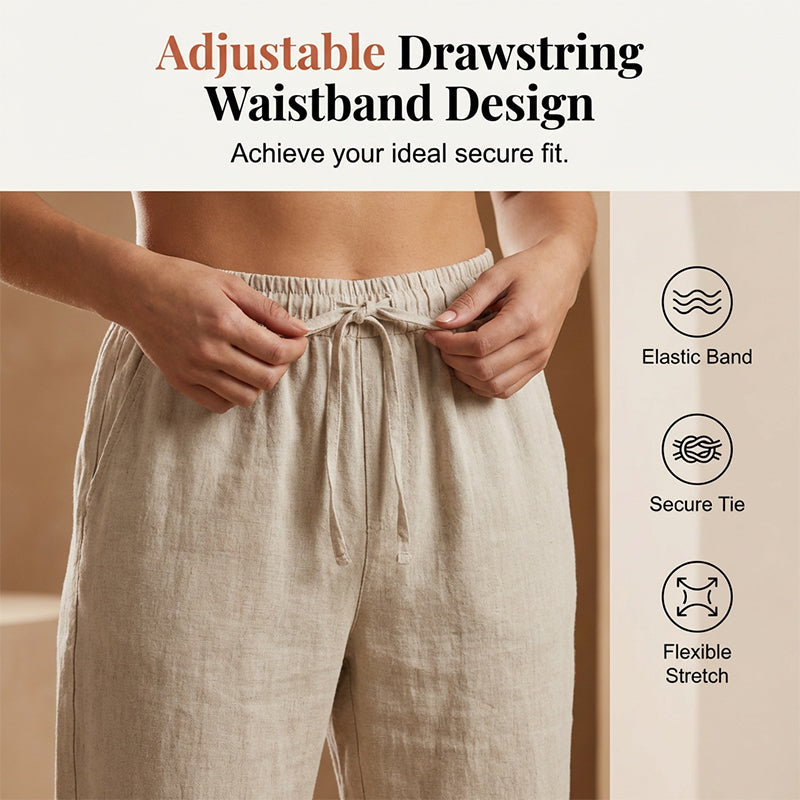 Time-Limited Special🏆Women's Casual Cotton Linen Capris