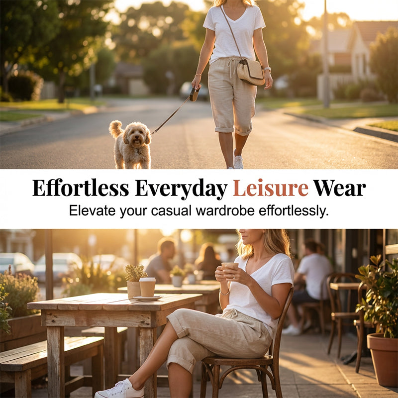 Time-Limited Special🏆Women's Casual Cotton Linen Capris